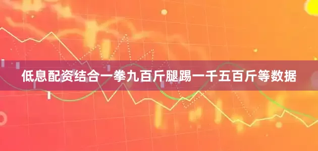 低息配资结合一拳九百斤腿踢一千五百斤等数据